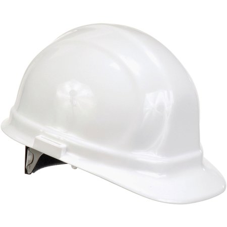 ERB SAFETY ERBOmega II Hard Hat, 6-Point Ratchet Suspension, White,  19951